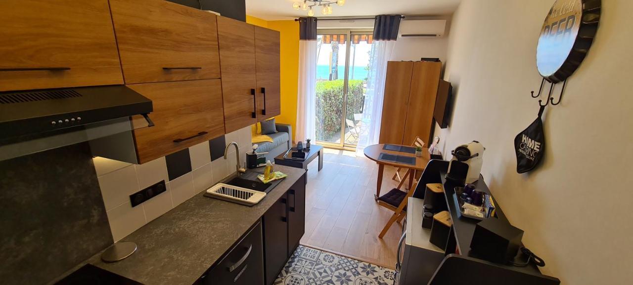 Studio De La Plage - Mer, Terrasse Et Garage Cagnes-sur-Mer Exteriör bild